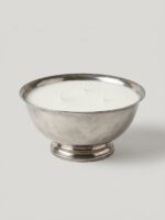 Smoked Vanilla Silver Trophy Bowl Artisan Candle