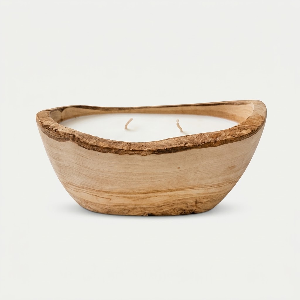 IMG_0836 Vanilla Eggnog Dough Bowl Artisan Candle 16oz - Image 1